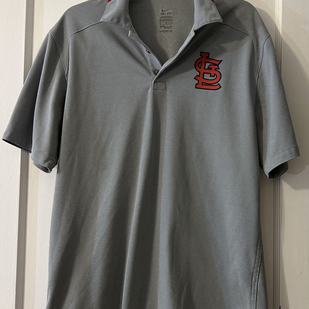 Gray Nike Men's Polo Shirt